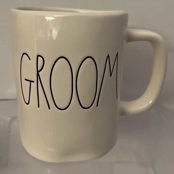 Rae Dunn “Bride” “Groom” Coffee Mug Set EUC - Picture 3 of 4
